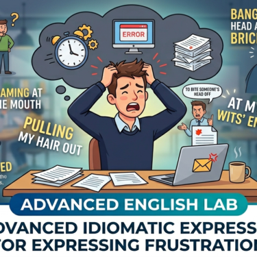 10 Advanced Idiomatic Expressions for Expressing Frustration in English