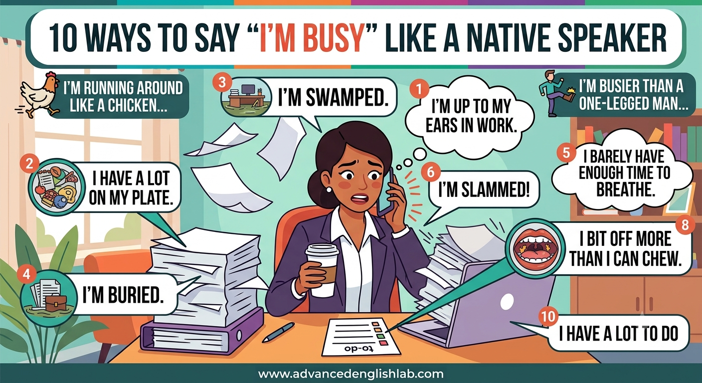 10 Ways to Say I'm Busy Like a Native Speaker