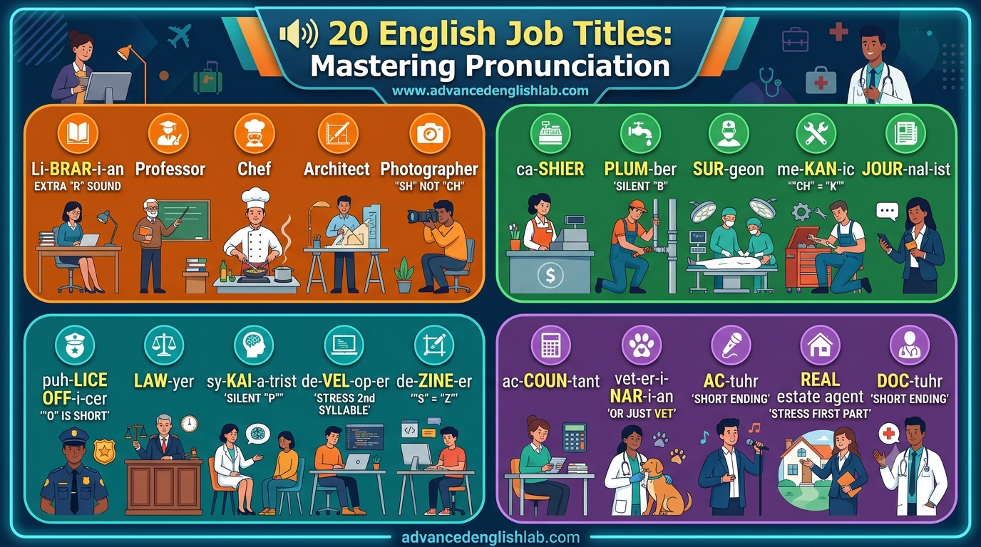 20 English Job Titles Are You Saying Them Correctly