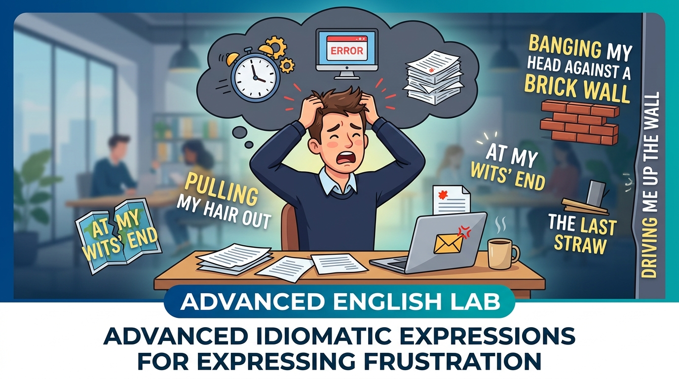 Advanced Idiomatic Expressions for Expressing Frustration in English