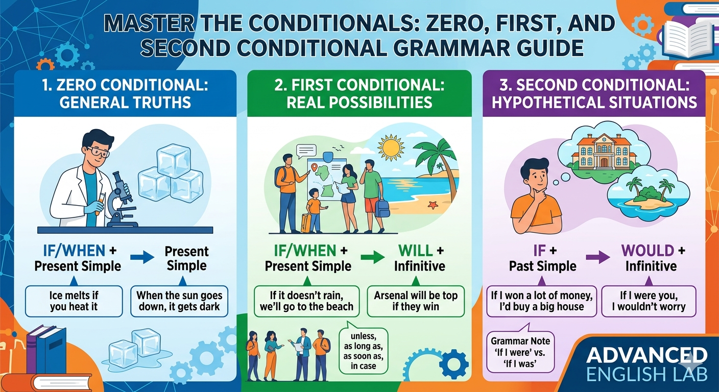 Conditionals zero, first and second