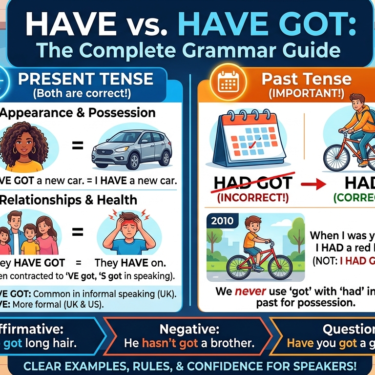 Present simple: 'have got'