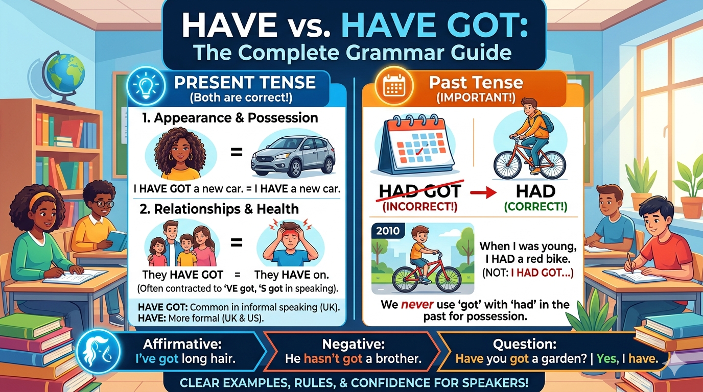 Present simple: 'have got'
