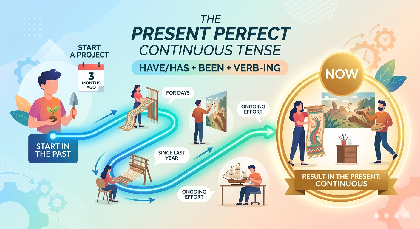 The Present Perfect Continuous Tense