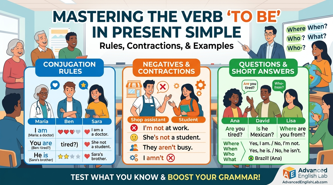 Present simple: 'to be'