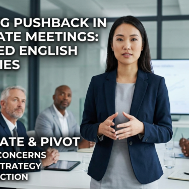 How to Handle Pushback in Corporate Meetings Advanced English Strategies