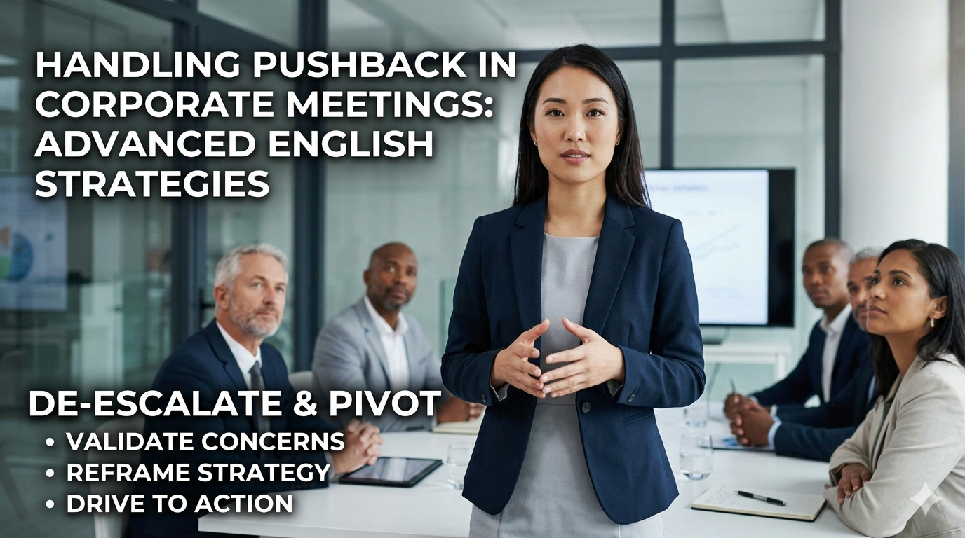 How to Handle Pushback in Corporate Meetings Advanced English Strategies