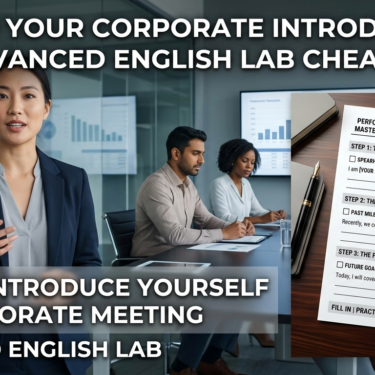 How to Introduce Yourself in a Corporate Meeting Advanced English Guide