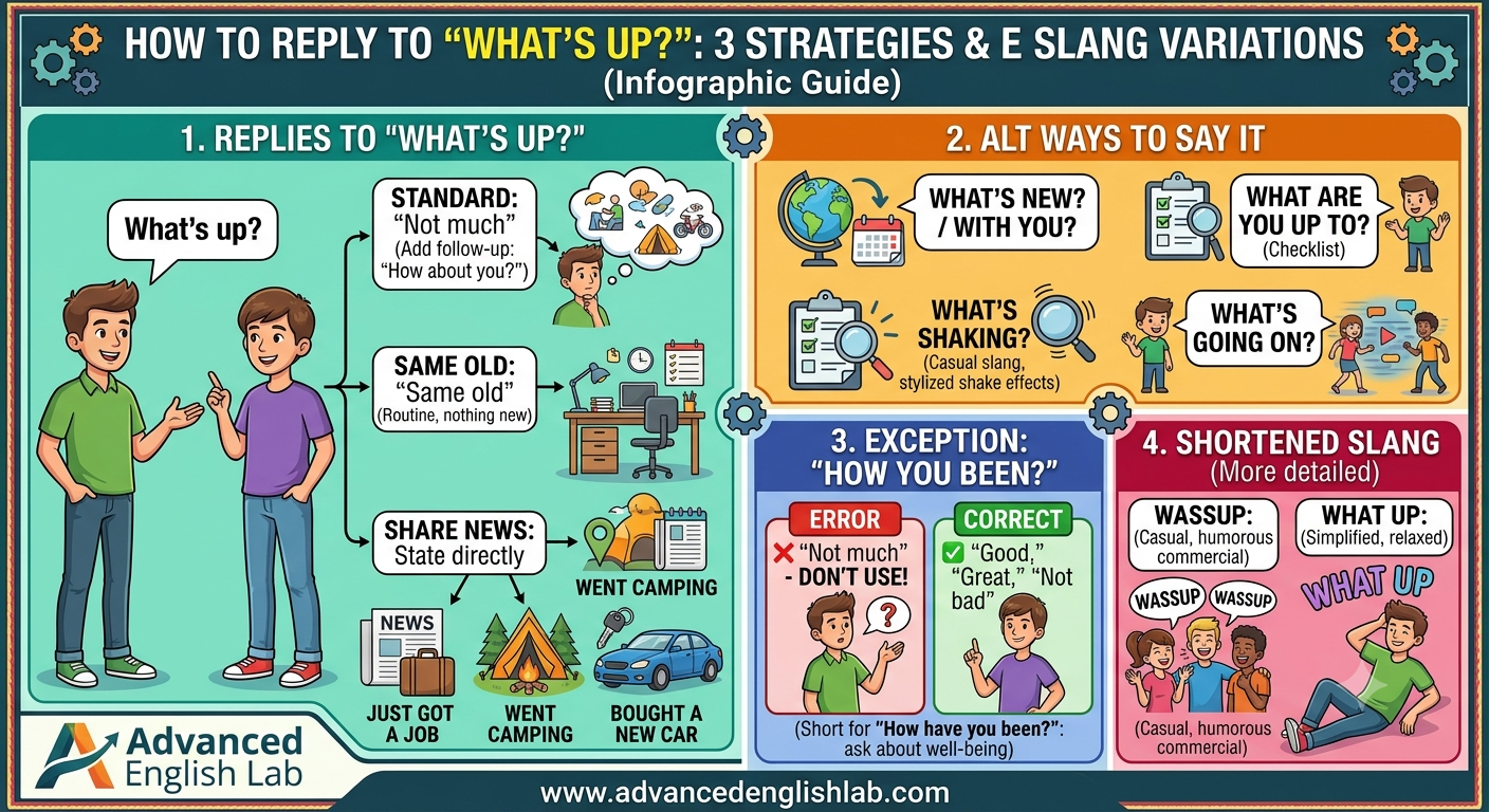 How to Reply to What's Up Meaning, Responses, and Slang Variations