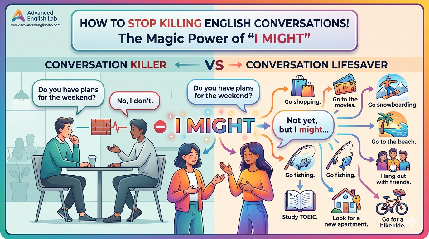 How to Stop Killing English Conversations The Magic Power of I Might