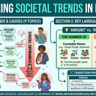 How to Talk About Societal Trends and Explain Reasons in English