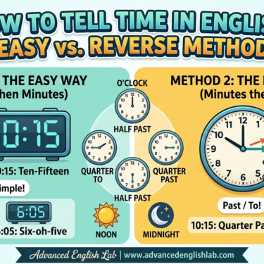 How to Tell Time in English The Easy Way vs. The Reverse Way