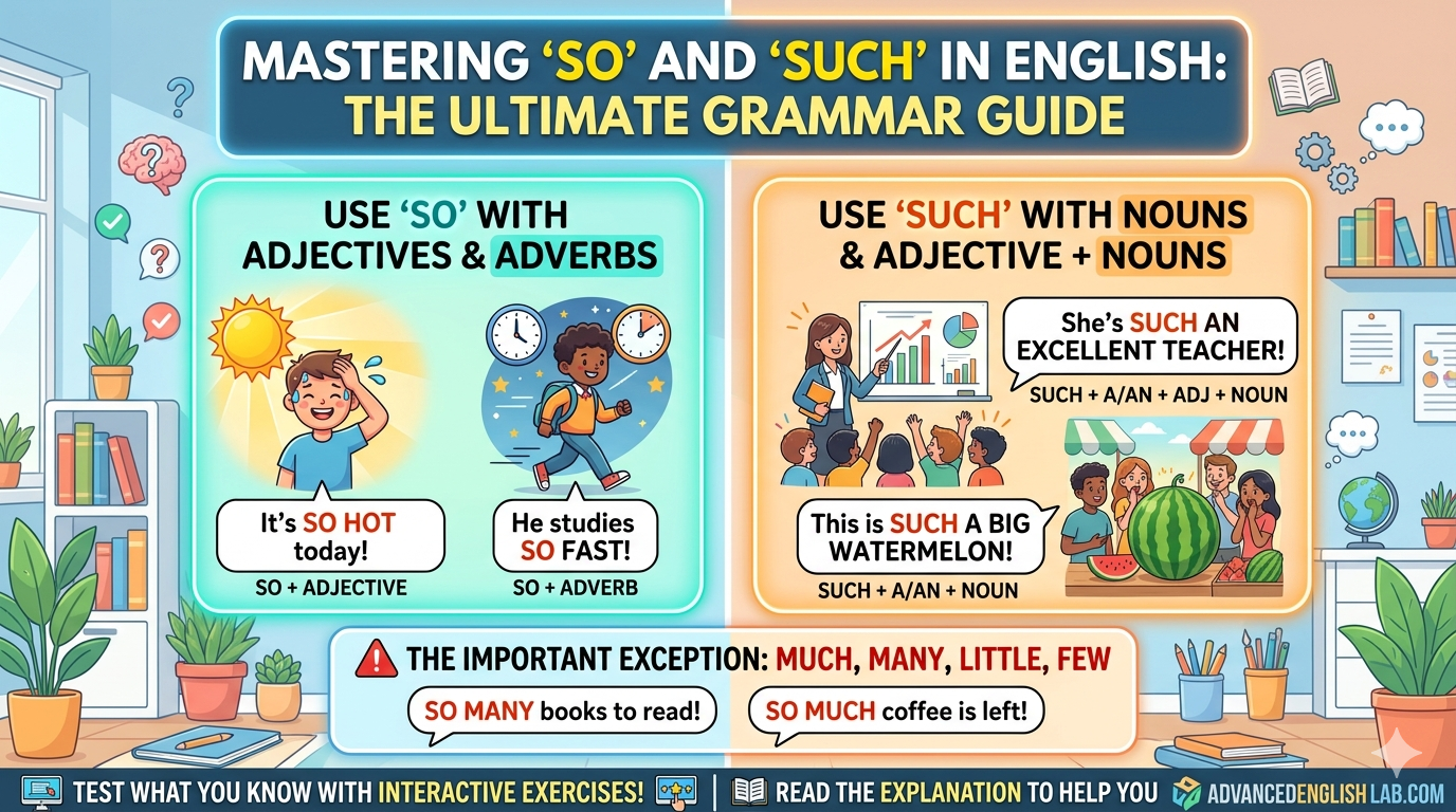 Intensifiers 'so' and 'such'