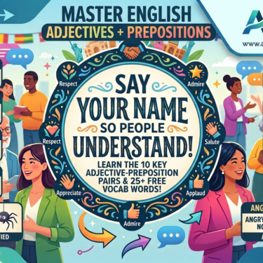 Master English ADJECTIVES + PREPOSITIONS