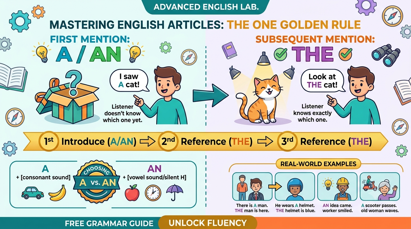 Master English Articles The One Golden Rule for Using A, An, and The