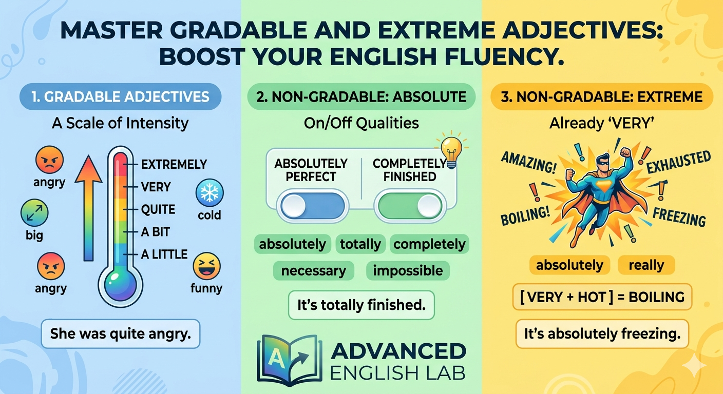 Master Gradable and Extreme Adjectives