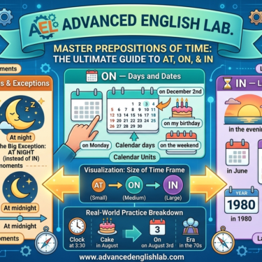 Master Prepositions of Time The Ultimate Guide to AT, ON, and IN