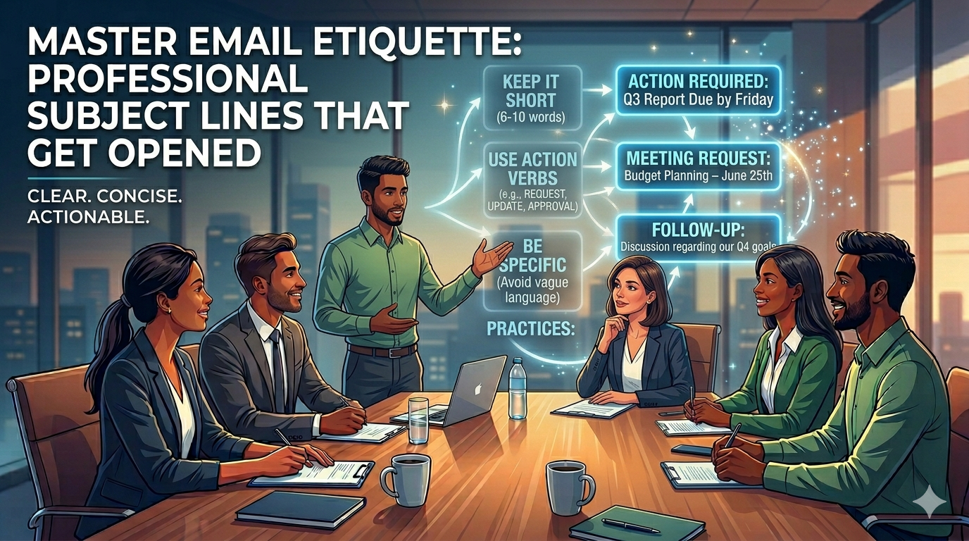 Master the Art of Email Etiquette Professional Subject Lines That Get Opened
