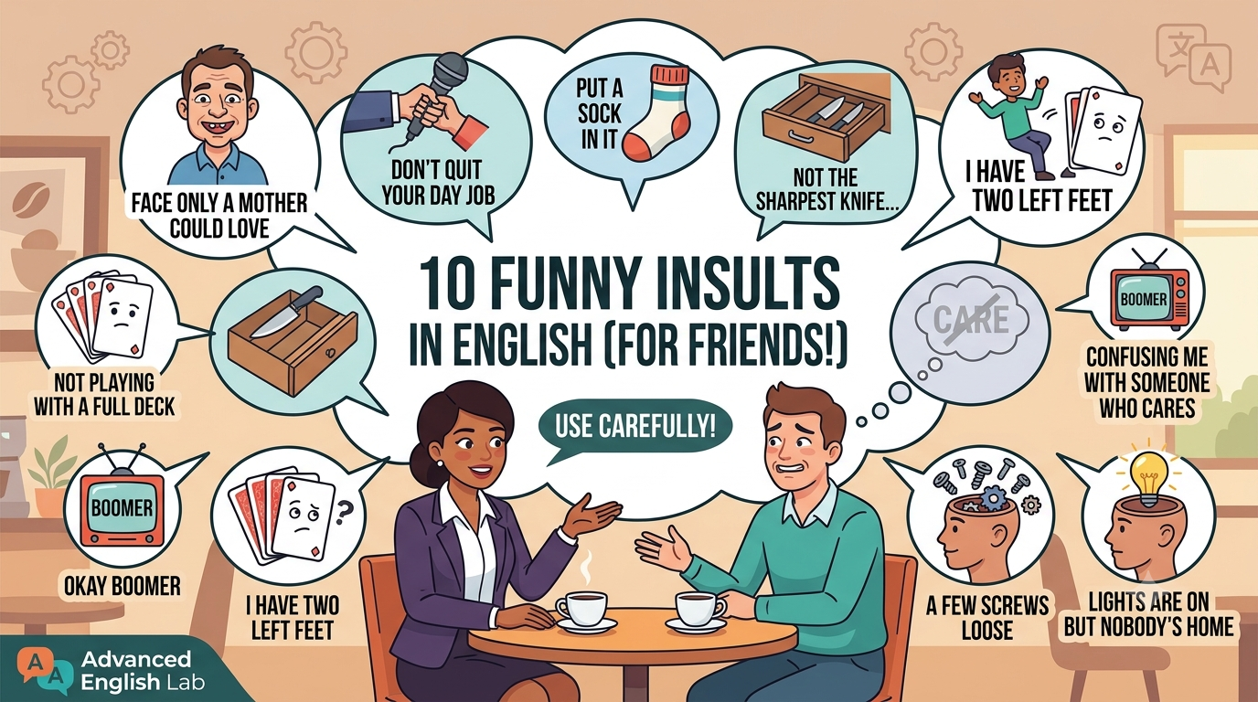 Mastering Humorous English Idioms 10 Funny Ways to Insult (Playfully!)