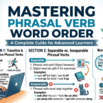 Mastering Phrasal Verb Word Order A Complete Guide for Advanced Learners