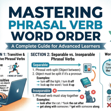 Mastering Phrasal Verb Word Order A Complete Guide for Advanced Learners