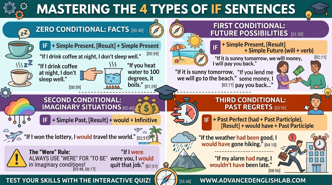 Mastering the 4 Types of Conditionals in English