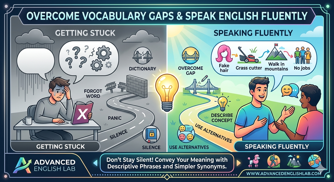 Overcome Vocabulary Gaps How to Speak English Fluently When You Forget a Word!
