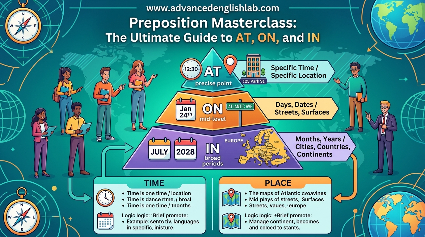 Preposition Masterclass The Ultimate Guide to AT, ON, and IN