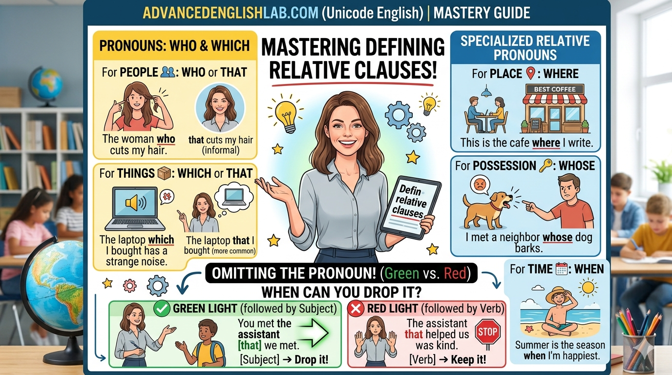 Relative clauses defining relative clauses