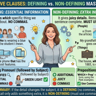 Relative clauses non-defining relative clauses