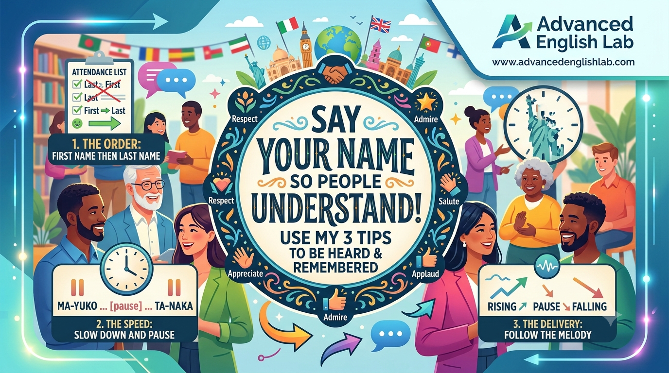Say Your Name So People Understand! Use My 3 Tips