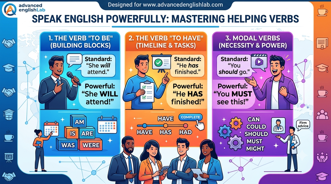 Speak English Powerfully The Helping Verb Rhythm Technique