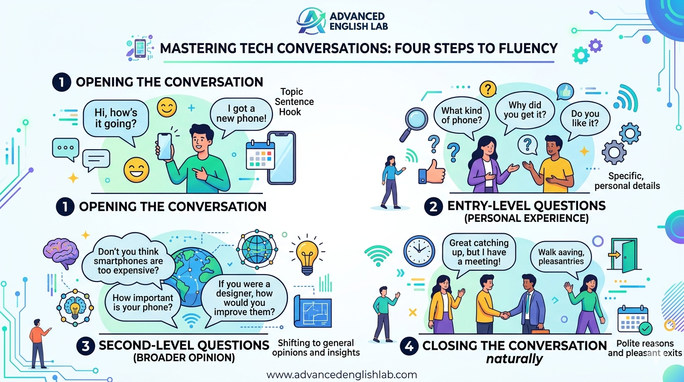 Talk Tech Like a Pro The 4-Step Guide to Natural English Conversations