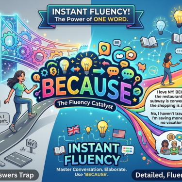 The Power of One Word How Because Can Instantly Transform Your English Fluency!