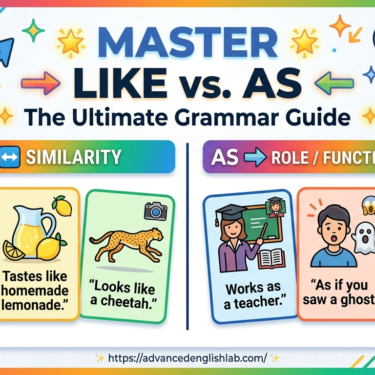 Using 'as' and 'like'