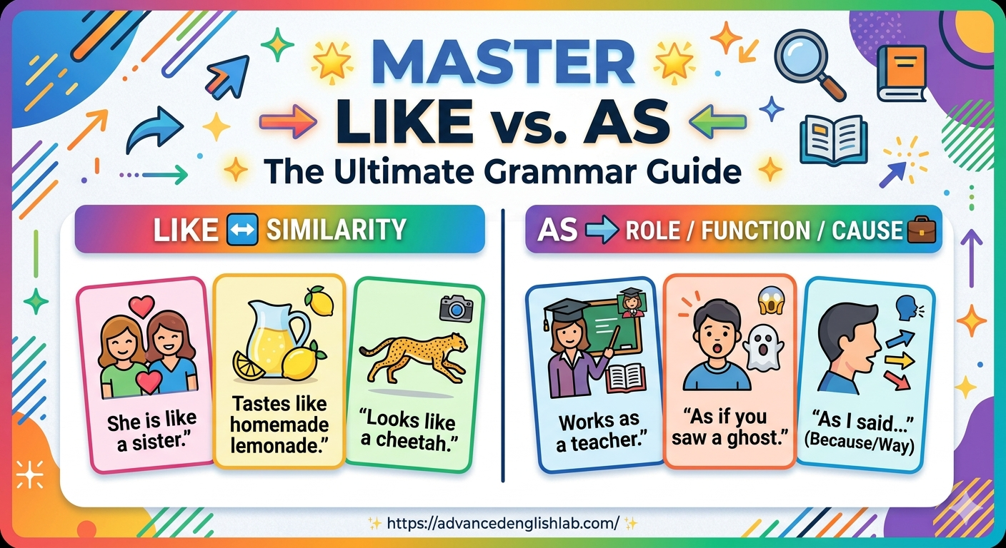 Using 'as' and 'like'