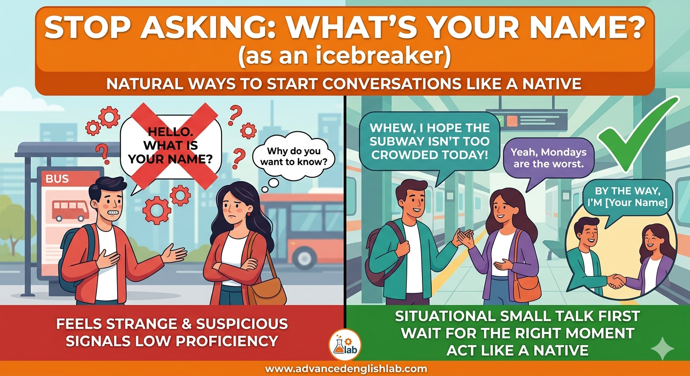 Why You Should NEVER Ask What Is Your Name to Start an English Conversation