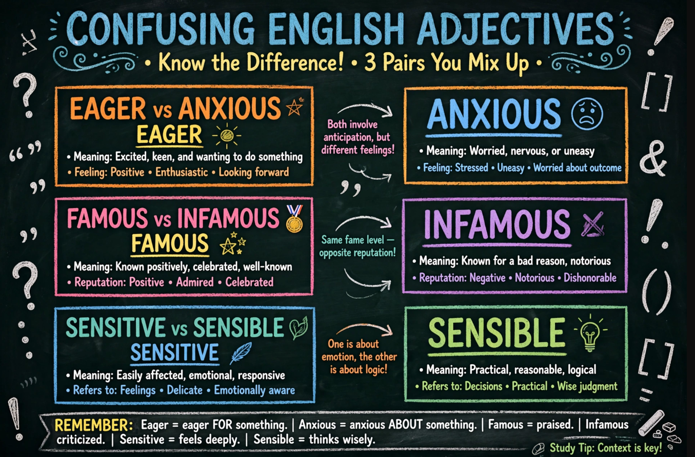 12 Confusing English Adjectives Master These Common Mistakes Once and For All