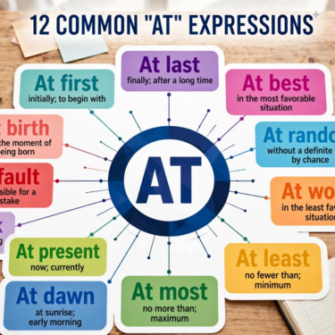 12 Easy English Expressions with AT – Boost Your Fluency Today!