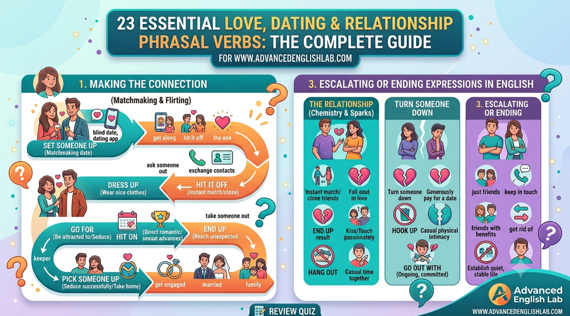 23 Essential English Phrasal Verbs for Love & Dating