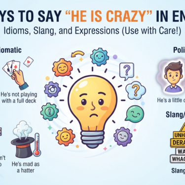 24 Creative Ways to Say He is Crazy in English