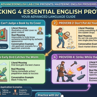 Mastering English Idioms: 4 Super Useful Proverbs for Everyday Success