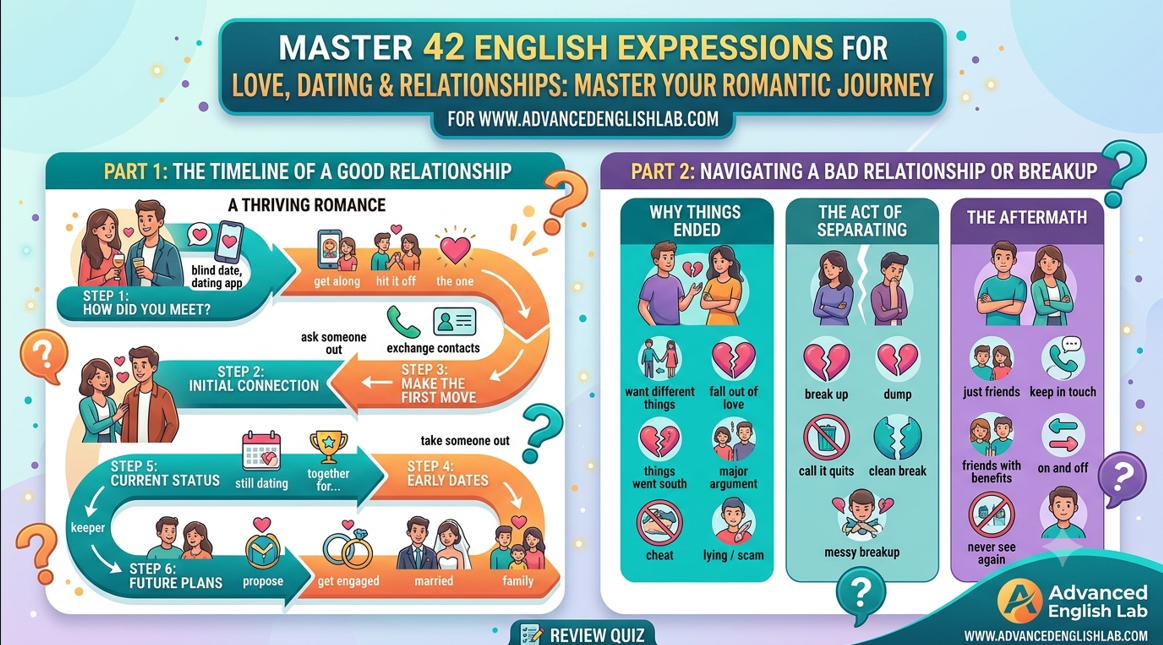 42 English Expressions for Love, Dating, and Relationships