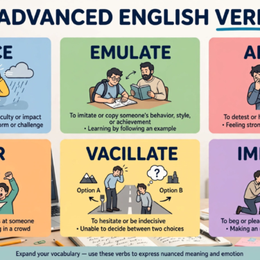 6 Advanced English Verbs to Sound More Fluent