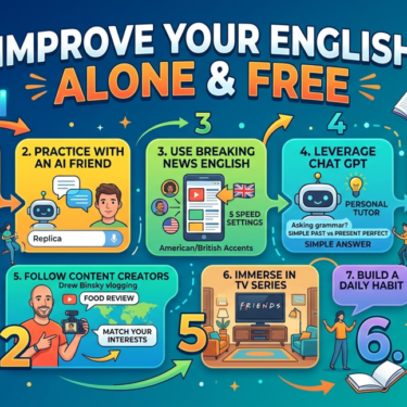 7 Best Ways to Improve Your English Alone and 100% Free