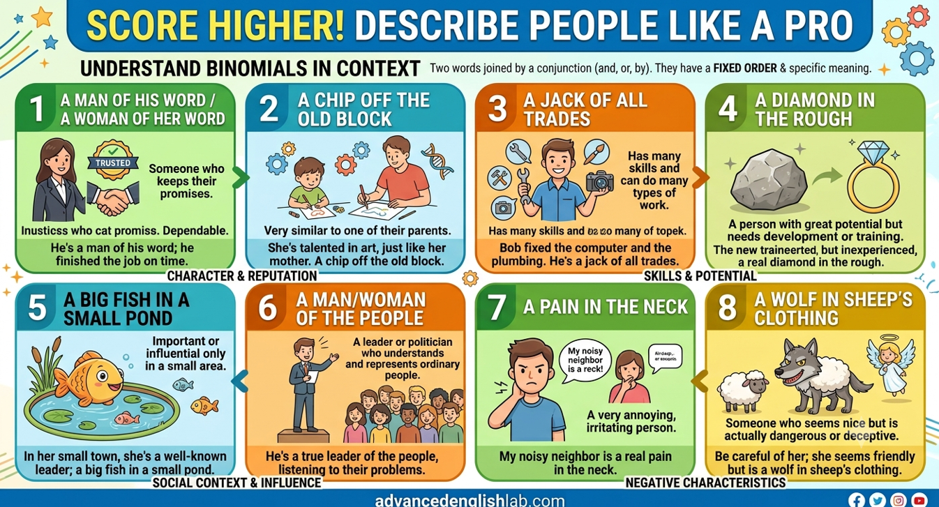 8 Essential Idioms for Describing People and Personalities