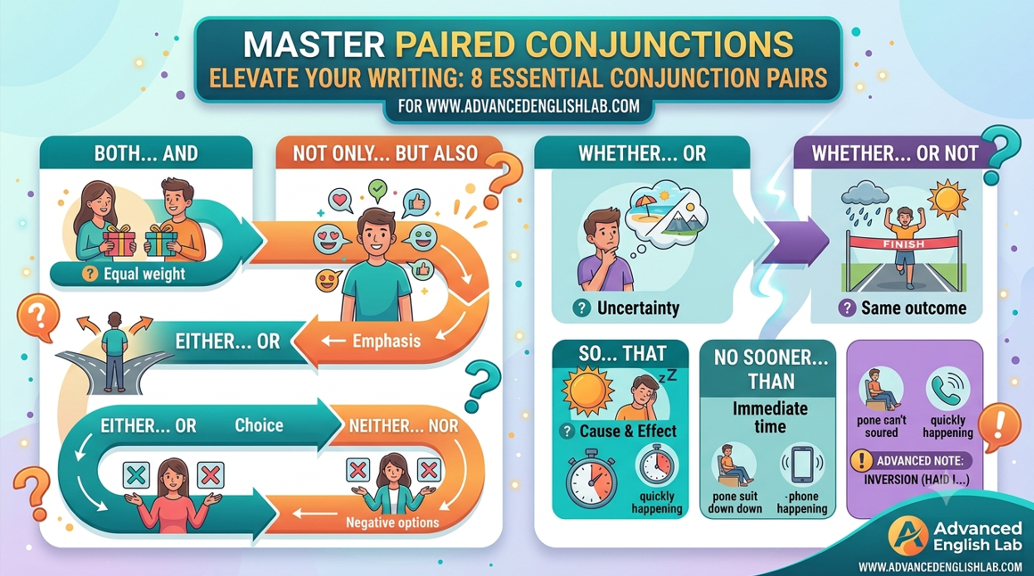 8 Essential Paired Conjunctions for Complex Sentences