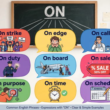 9 Easy 2-Word English Expressions That Start with ON