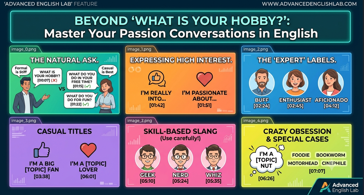 Beyond What is Your Hobby How to Describe Your Passions in English