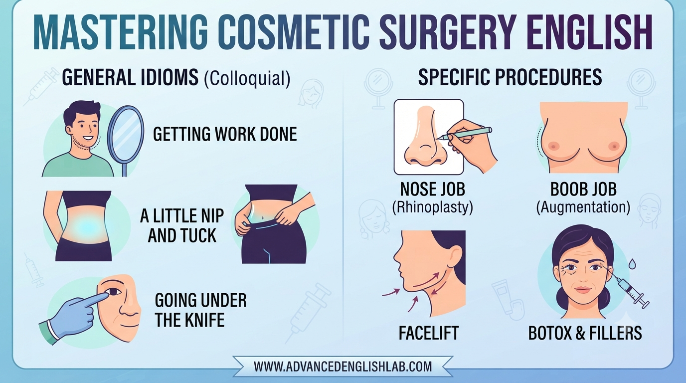 Essential English Idioms for Discussing Cosmetic Surgery
